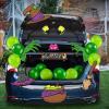 imageJOYIN Halloween Trunk or Treat Car Witch Decorations Kit for SUV Haunted House Archway Decor Hat Balloons Cauldron Broom Black Cat Vehicle Stickers for Van Garage Door Entryway