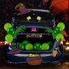 imageJOYIN Halloween Trunk or Treat Car Witch Decorations Kit for SUV Haunted House Archway Decor Hat Balloons Cauldron Broom Black Cat Vehicle Stickers for Van Garage Door Entryway