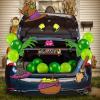 imageJOYIN Halloween Trunk or Treat Car Witch Decorations Kit for SUV Haunted House Archway Decor Hat Balloons Cauldron Broom Black Cat Vehicle Stickers for Van Garage Door Entryway