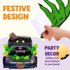 imageJOYIN Halloween Trunk or Treat Car Witch Decorations Kit for SUV Haunted House Archway Decor Hat Balloons Cauldron Broom Black Cat Vehicle Stickers for Van Garage Door Entryway