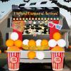 imageJOYIN Halloween Trunk or Treat Cinema Car Decoration Kit Red Carpet Popcorn Bucket Clapperboard 3D Glasses Stickers Archway Garage Decor for SUV Entryway Haunted House Outdoor