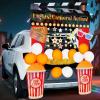 imageJOYIN Halloween Trunk or Treat Cinema Car Decoration Kit Red Carpet Popcorn Bucket Clapperboard 3D Glasses Stickers Archway Garage Decor for SUV Entryway Haunted House Outdoor