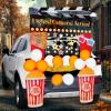 imageJOYIN Halloween Trunk or Treat Cinema Car Decoration Kit Red Carpet Popcorn Bucket Clapperboard 3D Glasses Stickers Archway Garage Decor for SUV Entryway Haunted House Outdoor