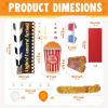 imageJOYIN Halloween Trunk or Treat Cinema Car Decoration Kit Red Carpet Popcorn Bucket Clapperboard 3D Glasses Stickers Archway Garage Decor for SUV Entryway Haunted House Outdoor