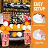 imageJOYIN Halloween Trunk or Treat Cinema Car Decoration Kit Red Carpet Popcorn Bucket Clapperboard 3D Glasses Stickers Archway Garage Decor for SUV Entryway Haunted House Outdoor