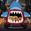 imageJOYIN Halloween Trunk or Treat Decorations Kit Car Stickers Shark Decor Outdoor Indoor Haunted House for SUV Archway Garage Door with Paperboard Tassels DoubleSided Tapes