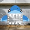 imageJOYIN Halloween Trunk or Treat Decorations Kit Car Stickers Shark Decor Outdoor Indoor Haunted House for SUV Archway Garage Door with Paperboard Tassels DoubleSided Tapes