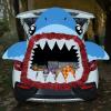 imageJOYIN Halloween Trunk or Treat Decorations Kit Car Stickers Shark Decor Outdoor Indoor Haunted House for SUV Archway Garage Door with Paperboard Tassels DoubleSided Tapes