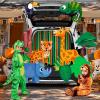 imageJOYIN Halloween Trunk or Treat Decorations Kit Jungle Theme with Rhinoceros Giraffe Parrot Chameleon Cheetah etc Zoo Animal Car Decorations Kit for Outdoor SUV Garage Archway Door House