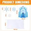 imageJOYIN Halloween Trunk or Treat Ice Kit Snow Castle Theme Decorations  Ice Snow Castle with Snowflakes DecorsBalloon Quilt Car Decorations for SUV Garage Door Party Supplies