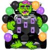 imageJOYIN Halloween Trunk or Treat Kit Zombie Toss Game Theme Decorations Large Scary Green Zombie Toss Cornhole with Balloons and Sandbags Halloween Car Decorations for SUV Garage Door Party Supplies