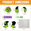 imageJOYIN Halloween Trunk or Treat Kit Zombie Toss Game Theme Decorations Large Scary Green Zombie Toss Cornhole with Balloons and Sandbags Halloween Car Decorations for SUV Garage Door Party Supplies