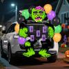 imageJOYIN Halloween Trunk or Treat Kit Zombie Toss Game Theme Decorations Large Scary Green Zombie Toss Cornhole with Balloons and Sandbags Halloween Car Decorations for SUV Garage Door Party Supplies