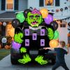 imageJOYIN Halloween Trunk or Treat Kit Zombie Toss Game Theme Decorations Large Scary Green Zombie Toss Cornhole with Balloons and Sandbags Halloween Car Decorations for SUV Garage Door Party Supplies