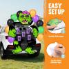 imageJOYIN Halloween Trunk or Treat Kit Zombie Toss Game Theme Decorations Large Scary Green Zombie Toss Cornhole with Balloons and Sandbags Halloween Car Decorations for SUV Garage Door Party Supplies