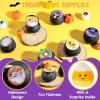 imageJOYIN Halloween Witch Cauldron Themed Bath Bomb with Mochi Squishy Toy 6 Packs Bubble Kids Bath Bombs with Surprise Toy Inside Trick or Treating Halloween Party Favors Supplies Goodie Bag Stuffers