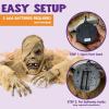 imageJOYIN Halloween Zombie Groundbreaker Outdoor Decoration Zombie Groundbreaker with Lightup Eyes and Creepy Sound Sound Activation for Halloween Outside Lawn Graveyard Decor Haunted House Props