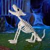 imageJOYIN Howling Wolf Skeletons Halloween Decorations 34 Skeleton Dog with Red LED Eyes AutoChin Opening and Closing Movable Posable Joints Animal Skeleton for Outdoor Indoor Garden Graveyard Decor