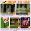 imageJOYIN Lightup Halloween Spider Web Decoration Outdoor 197 x 147 FT Giant Triangular Web with LED Lights Timer Cobweb Decor with 8 Lighting Modes for Indoor Yard Porch Haunted House Prop174 x 164 FT