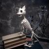 imageJOYIN Plastic Chihuahua Dog Skeleton Halloween Decorations 126 inches Plastic Puppy Bones Skeleton with Posable Joints for Halloween Indoor Outdoor Graveyard Party Decor