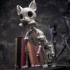 imageJOYIN Plastic Chihuahua Dog Skeleton Halloween Decorations 126 inches Plastic Puppy Bones Skeleton with Posable Joints for Halloween Indoor Outdoor Graveyard Party Decor