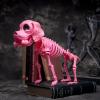 imageJOYIN Posable Dog Skeleton Halloween Decoration Full Body Movable Joints Realistic Skeleton Puppy for Indoor Outdoor Graveyard Party Haunted House Party Decor98 X 47 X 126