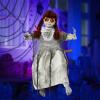imageJOYIN Scary Halloween Decorations Outdoor Halloween Hanging Scary Swing Girl Decorations Winging White Doll with Creepy Sound and Light Up Eyes Sound Animatronics Hanging Decors ActivatedCreepy Brown hair Girl