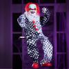 imageJOYIN Scary Halloween Decorations Outdoor Halloween Hanging Swinging Animatronic Clown with Scary Sound and Moving Body Sound Activated Outdoor Swinging Ghost with Light Up Eyes for Indoor Outside