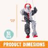 imageJOYIN Scary Halloween Decorations Outdoor Halloween Hanging Swinging Animatronic Clown with Scary Sound and Moving Body Sound Activated Outdoor Swinging Ghost with Light Up Eyes for Indoor Outside