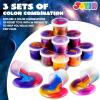 imageJOYIN Slime Party Favors 36 Pack Galaxy Slime Ball  Stretchy NonSticky MessFree Stress Relief and Safe  Toys for Girls and Boys  Classroom Reward Party SuppliesGalaxy Slime Cup
