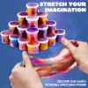 imageJOYIN Slime Party Favors 36 Pack Galaxy Slime Ball  Stretchy NonSticky MessFree Stress Relief and Safe  Toys for Girls and Boys  Classroom Reward Party SuppliesGalaxy Slime Cup
