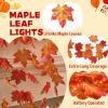 imageJOYIN Thanksgiving Decorations Branch Light with Maple Leaves Total 213FT Fall Leaves Decor String Lights Thanksgiving Maple Leaf Decorative Lights for Home Indoor Outdoor Party Supplies
