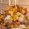 imageJOYIN Thanksgiving Decorations Stuffed Turkey Couple Doll 2 Pcs Tabletop Standing Turkey with Dangling Legs Gift for Autumn Fall Harvest Thanksgiving Decorations for Party Table Indoor Home