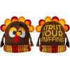 imageJOYIN Thanksgiving Pom Turkey Beanie Knitted Hat Thanksgiving Turkey Hat for Women ampamp ManThanksgiving Novelty HatsThanksgiving Costume Hats Halloween Costume Dress Up HatsThanksgiving Accessories