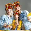 imageJOYIN Thanksgiving Pom Turkey Beanie Knitted Hat Thanksgiving Turkey Hat for Women ampamp ManThanksgiving Novelty HatsThanksgiving Costume Hats Halloween Costume Dress Up HatsThanksgiving Accessories