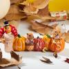 imageJOYIN Thanksgiving Pumpkin Turkey Tabletop Centerpiece Decor Resin Turkey Figurines Thanksgiving Decoration Fall Harvest Tabletop Indoor Kitchen Party Supplies Autumn Decor
