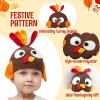 imageJOYIN Thanksgiving Turkey Beanie Hat with Ear Flaps Photograph Prop Carnival Cosplay for Baby Halloween Costume Dress Up HatsThanksgiving Party Favor Supplies Thanksgiving Accessories