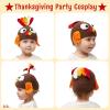imageJOYIN Thanksgiving Turkey Beanie Hat with Ear Flaps Photograph Prop Carnival Cosplay for Baby Halloween Costume Dress Up HatsThanksgiving Party Favor Supplies Thanksgiving Accessories