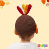 imageJOYIN Thanksgiving Turkey Beanie Hat with Ear Flaps Photograph Prop Carnival Cosplay for Baby Halloween Costume Dress Up HatsThanksgiving Party Favor Supplies Thanksgiving Accessories