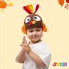 imageJOYIN Thanksgiving Turkey Beanie Hat with Ear Flaps Photograph Prop Carnival Cosplay for Baby Halloween Costume Dress Up HatsThanksgiving Party Favor Supplies Thanksgiving Accessories