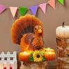 imageJOYIN Thanksgiving Turkey Candle Holders Thanksgiving Turkey Tabletop Centerpiece Decor Fall Centerpiece Table Decorations Tea Light Pumpkin Candle Holder Indoor Home Kitchen Autumn Decor