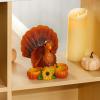 imageJOYIN Thanksgiving Turkey Candle Holders Thanksgiving Turkey Tabletop Centerpiece Decor Fall Centerpiece Table Decorations Tea Light Pumpkin Candle Holder Indoor Home Kitchen Autumn Decor