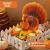 imageJOYIN Thanksgiving Turkey Candle Holders Thanksgiving Turkey Tabletop Centerpiece Decor Fall Centerpiece Table Decorations Tea Light Pumpkin Candle Holder Indoor Home Kitchen Autumn Decor