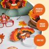 imageJOYIN Thanksgiving Turkey Headbands and Glasses Frame 16 Packs Holiday Headbands and Glasses Frame for Thanksgiving Party Favors AccessoriesOne Size Fits All Multicolored
