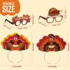 imageJOYIN Thanksgiving Turkey Headbands and Glasses Frame 16 Packs Holiday Headbands and Glasses Frame for Thanksgiving Party Favors AccessoriesOne Size Fits All Multicolored