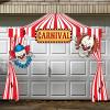 imageJOYIN Trunk Or Treat Car Decor Kit for SUV Halloween Decorations Outdoor Circus Carnival Clown Design LED Lights Boards Stickers for Haunted House Door Archway Entryway