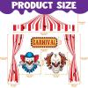 imageJOYIN Trunk Or Treat Car Decor Kit for SUV Halloween Decorations Outdoor Circus Carnival Clown Design LED Lights Boards Stickers for Haunted House Door Archway Entryway