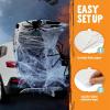 imageJOYIN Trunk Or Treat Car Decorations Kit for SUV Outdoor Halloween Stretch Spider Web Decor Haunted House Door Archway Entryway Dot Glue