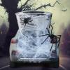 imageJOYIN Trunk Or Treat Car Decorations Kit for SUV Outdoor Halloween Stretch Spider Web Decor Haunted House Door Archway Entryway Dot Glue