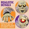 imageJOYIN Zombie Halloween Decoration Outdoor Groundbreaker with Sound and Flashing Eyes Scary Halloween Graveyard Decor for Yard Garden Outside Lawn Haunted House Prop